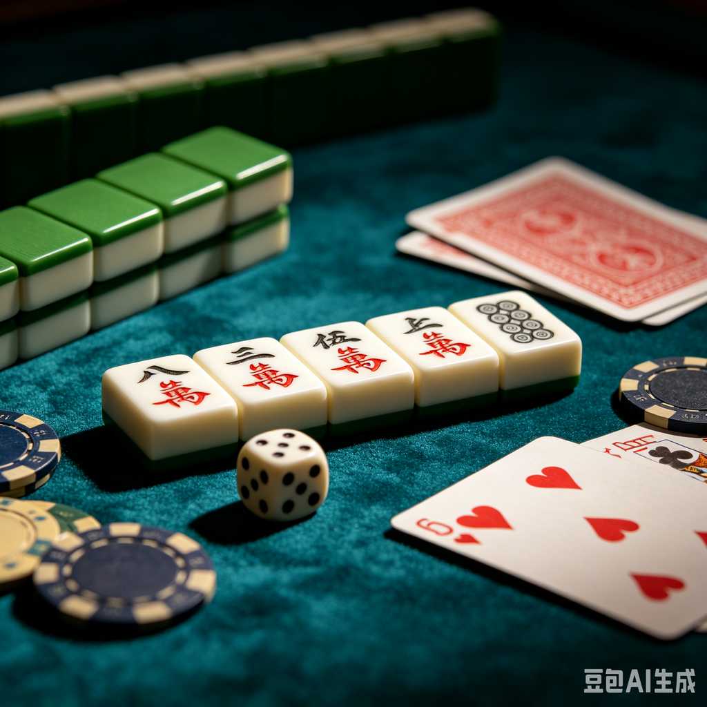 artistic mahjong tiles set