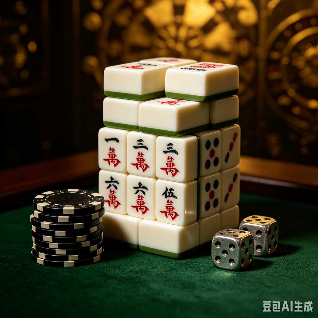 bamboo wood mahjong set